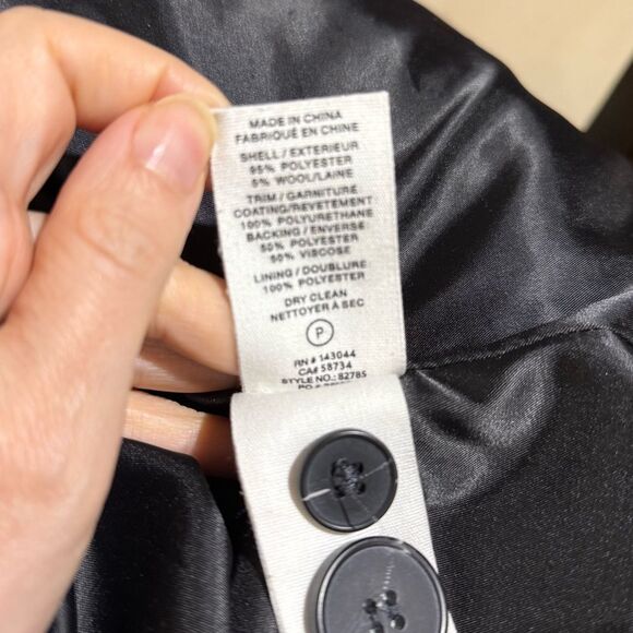 Anthropologie Avec Les Filles Houndstooth Leather Trim Blazer XL - Picture 8 of 13